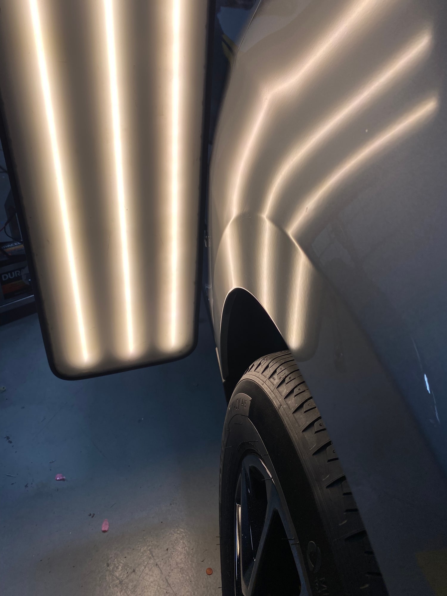 Focused dent correction after paintless dent repair