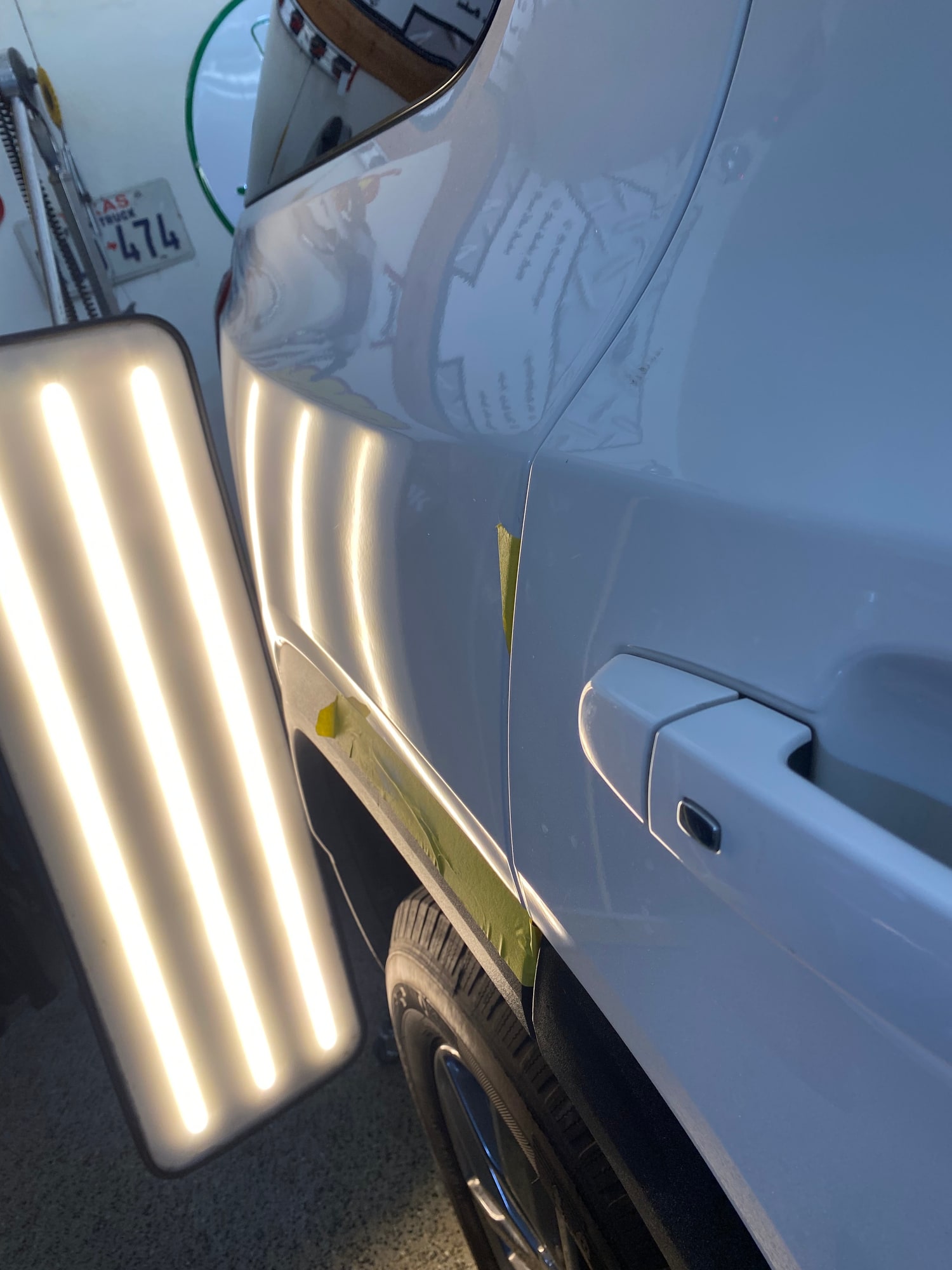Crease repair after paintless dent repair